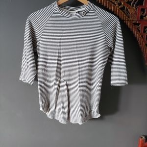 Jungmaven 55/45 hemp/org cotton 3/4 sleeve raglan